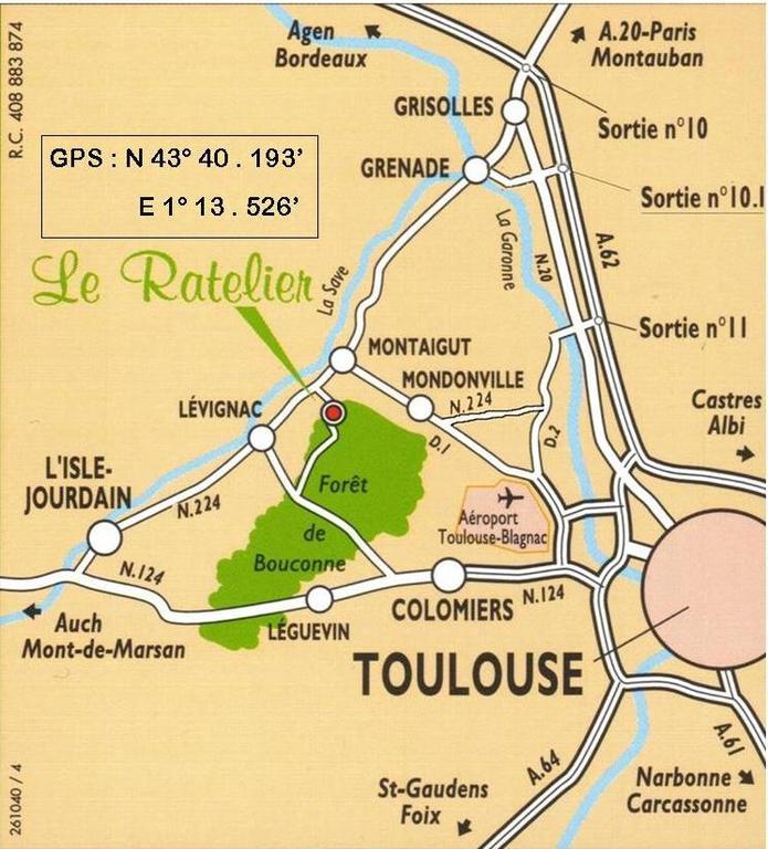 Le Ratelier Hotell Montaigut-sur-Save Eksteriør bilde